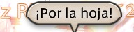 Bocadillo de texto en español sobre la cabeza de un NPC